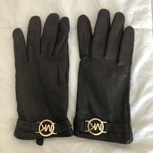 Michael Kors Leather Gloves